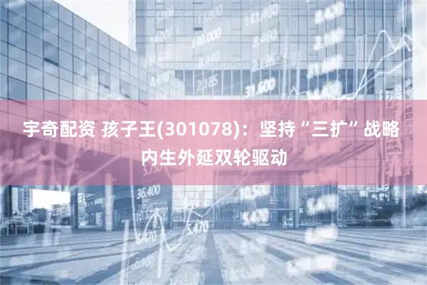 宇奇配资 孩子王(301078)：坚持“三扩”战略 内生外延双轮驱动